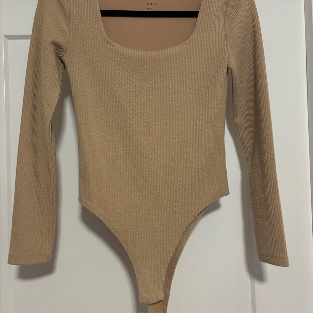 Tan One Piece Bodysuit